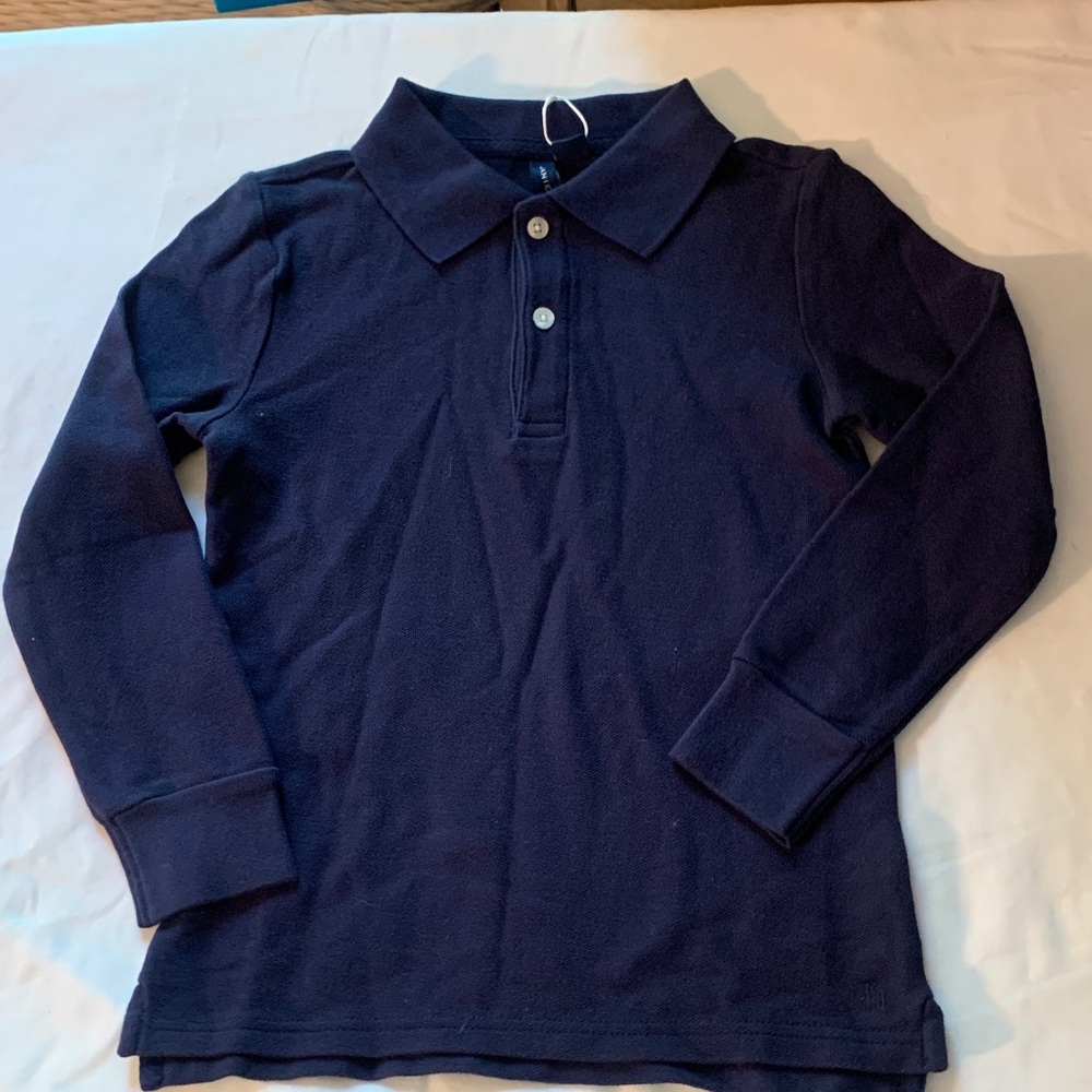 Janie and Jack Navy Blue Classic Polo